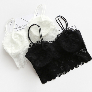 Canottiere da donna Sexy gilet imbottito da donna canottiere per Fitness intimo in pizzo - Product Image 2