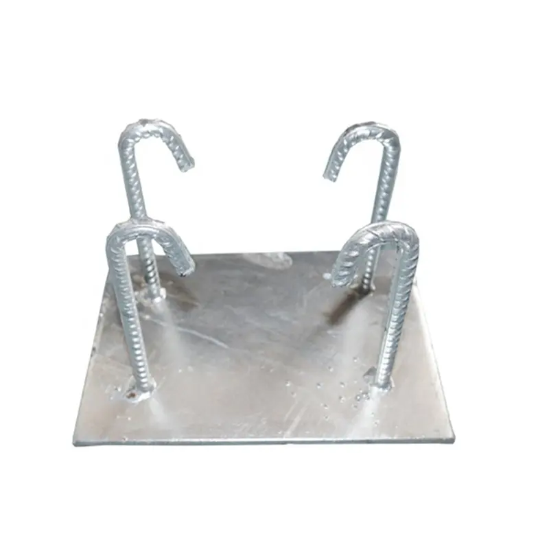 Personalizado hoja de acero estampado de metal de soldadura edificio integrado gancho
