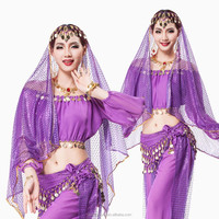 Costumes de danse orientale indiens arabes à la mode en 2015, sept pièces/unité