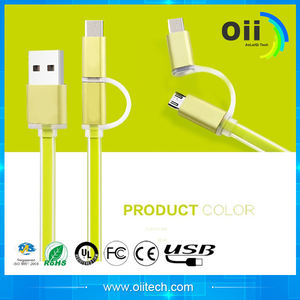 <span class=keywords><strong>2</strong></span> in 1 USB daten Kabel A stecker auf Micro & L = 1 Mt & <span class=keywords><strong>2</strong></span> mt & 3 Mt für Ipone und andere (aluminium Gehäuse) Usb-kabel - Product Image 3