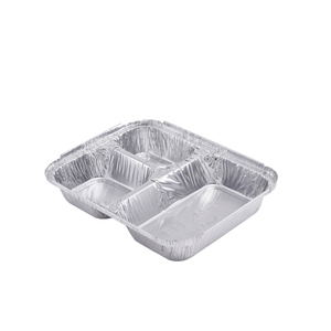 Disposable 3 Compartment Disposable Aluminum <strong>Foil</strong> <strong>Food</strong> <strong>Container</strong> - Product Image 1