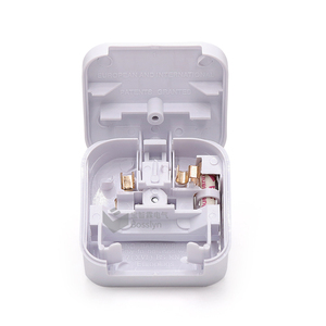 BS1363-5 ECP BS5733 EU 2 Pin a UK, adaptador de enchufe de 3 pines, toma de corriente de 5 Amp, fusible de viaje, ajuste seguro - Product Image 3