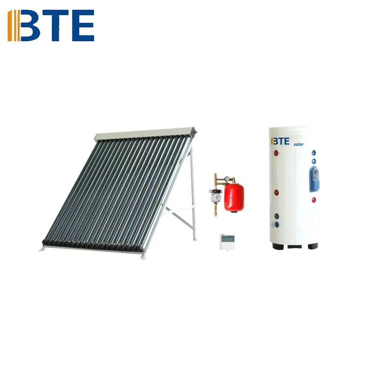 Sistema dividido calentador de agua Solar presurizado con tanque de esmalte de acero inoxidable