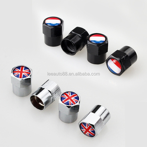 Tout nouveau 4 pièces solide <span class=keywords><strong>pneu</strong></span> voiture Logo roue Valve tiges bouchons noir Fine <span class=keywords><strong>pneu</strong></span> de voiture - Product Image 3