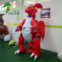 Inflatable Dragon Costume, Soft PVC Material, Double Layer
