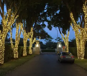 De gros chaud arbre lumières-Guirlande lumineuse à 100led pour arbre de noël, lumière blanche chaude, 10m, pour décoration de vacances
