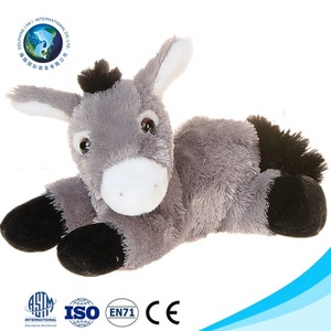 Commercio all'ingrosso realistico asino peluche grigio personalizzato farcito sveglio molle del bambino giocattoli di peluche asino - Product Image 6