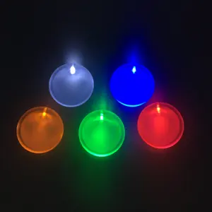 Custom LED Acrylic Flashing Blank Button Badge Plastic Safety Pin Badge