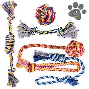 Jouet en corde de coton pour chien, animal de compagnie, écologique, interactif, Indestructible, à mâcher - Product Image 6