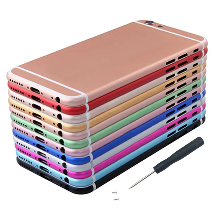 Đối Với Apple Iphone 5 5S Nhà Ở 5 Se 5C Nhỏ Matte Màu Đen Thay Thế Cơ Thể 24K Phiên Bản Giới Hạn Trở Lại Matt Vàng Tùy Chỉnh Đầy Đủ Logo IMEI