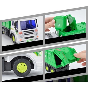 Di Vendita caldo 1:16 di Plastica di Pulizia Del Veicolo Attrito Powered <span class=keywords><strong>Camion</strong></span> <span class=keywords><strong>Della</strong></span> <span class=keywords><strong>Spazzatura</strong></span> Giocattolo con Luce e Musica e cestino per i bambini - Product Image 3