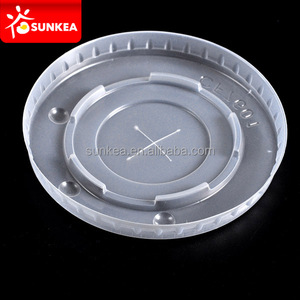 Tapas de bebida fría de alta calidad, tapas planas con ranura de paja, tapas de plástico para vasos de papel - Product Image 3