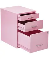 Pink Design 3 Drawer Storage Models, Steel Filing Cabinet