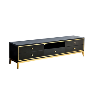 <strong>Black</strong> Tv Stand Modern Living Room 6 Drawers Furniture Unit Contemporary Home Furniture Tv <strong>Cabinet</strong> - Product Image 1