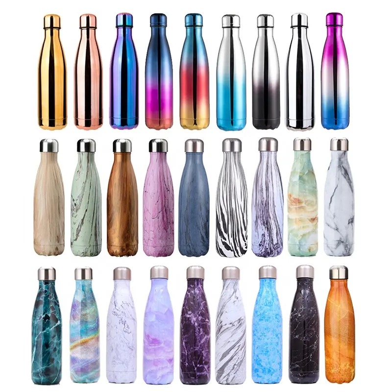 Wholesale Home Gym Vacuum Flask&Thermoses Sport Water Bottle Marble