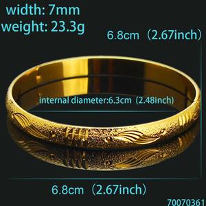 JH-brazalete Popular chapado en oro de 18k, joyería de moda de Arabia Saudita para regalo, gran oferta - Product Image 5