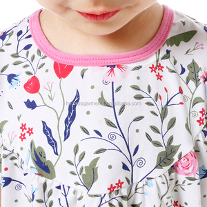 Estilo Simple niños ropa de algodón estampado Floral <span class=keywords><strong>niñas</strong></span> Bebé <span class=keywords><strong>Vestidos</strong></span> - Product Image 4