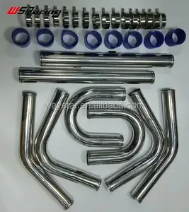 intercooler piping kit 2inch 2.25inch 2.5inch 2.75inch 3inch universal style aluminium piping