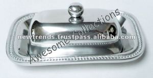 Plato de servicio de aluminio moderno, plato de servicio de comida pulido liso a bajo precio, vajilla, plato de servicio para venta al por mayor - Product Image 5