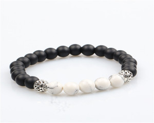 HSQ pierre de lave d'énergie volcanique pierre chakra sept coloré Bouddha perles bracelet pour la vente en gros - Product Image 2