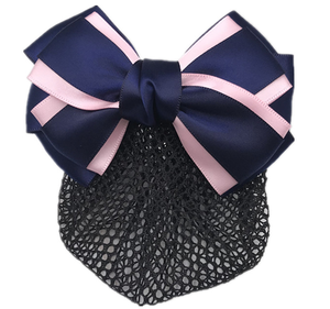 Mejor venta al por mayor nudo de lazo de pelo profesional <span class=keywords><strong>flor</strong></span> con clips de azafata de <span class=keywords><strong>la</strong></span> señora <span class=keywords><strong>del</strong></span> pelo neto enfermera neto - Product Image 1