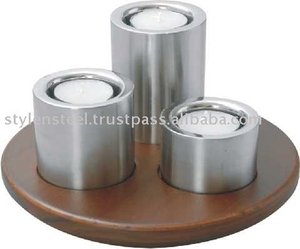 Photophore Bougeoir En Acier Inoxydable Décoratif Simple Coloré Cylindre Rond Personnalisé Nordique Bougie Pot Mat De Luxe - Product Image 2