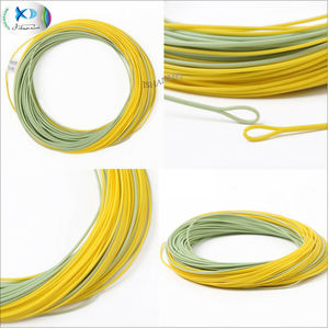 Lenza da pesca a mosca a doppio colore 100FT peso <span class=keywords><strong>linea</strong></span> galleggiante in avanti 2 anelli saldati - Product Image 3