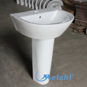Grande taille sanitaires ronde <span class=keywords><strong>salle</strong></span> <span class=keywords><strong>de</strong></span> <span class=keywords><strong>bain</strong></span> lavabo sur colonne - Product Image 2