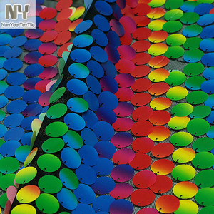 ผ้าประดับเลื่อมหลากสีสีรุ้งสำหรับแฟนซีสิ่งทอของ nanyee - Product Image 3