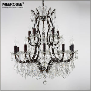 Vintage Loft Crystal Chandelier Retro <strong>Rustic</strong> Hanging <strong>Light</strong> <strong>Fixture</strong> with Adjustable Height Drop Lamp for Home Decor JD001 - Product Image 2