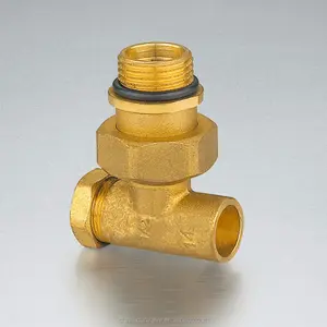 Air condition heating installation thermostatic brass radiotor angle valve