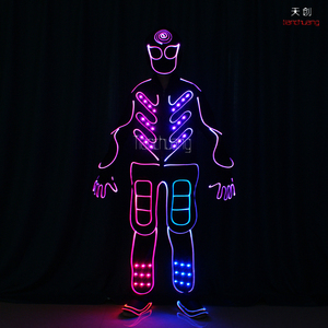 LED Light Up Tron De Danse Costumes, LED Combinaisons - Product Image 3