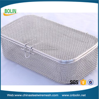 Panier en maille micro-tissée en acier inoxydable pour autoclave, idéal pour les applications d'écran