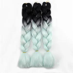 Due tonalità di colore 48 inch 100 gram ultra afro yaki diritto crochet torsione treccia di capelli per capelli sintetici di estensione all'ingrosso