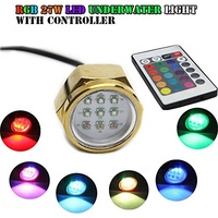 Lampe étanche 27W RGB pour bateau et Yacht, lumière sous-Marine à couleur changeante, Ip68, pour la pêche et la plongée