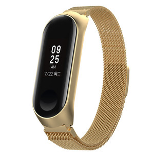 Bracelet pour Mi Band4, bracelet de remplacement magnétique en acier inoxydable milanais pour Xiaomi Mi Band3/4 - Product Image 1