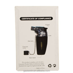 Mini-cigare en plastique Butane gaz, briquet à Jet de flamme rechargeable, Gf-862 - Product Image 5