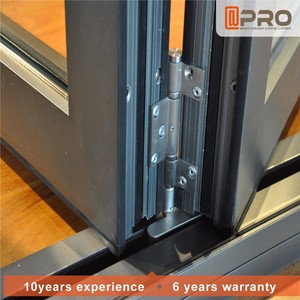 Porta Pieghevole Esterna in Alluminio Trasparente Personalizzata, Stile Francese Scorrevole, 6 Piedi, Tipo Bifold - Product Image 6