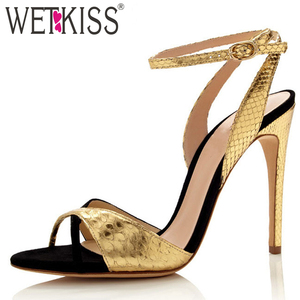 Vendita calda 2018 di modo di prezzi bassi delle donne cinturino alla caviglia alta sandali ultime <span class=keywords><strong>scarpe</strong></span> a punta <span class=keywords><strong>tacco</strong></span> sottile <span class=keywords><strong>tacco</strong></span> sandalo per le <span class=keywords><strong>scarpe</strong></span> signore - Product Image 1