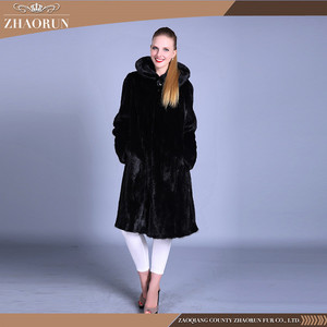 100% giacca di <span class=keywords><strong>pelliccia</strong></span> di visone lungo nero vero Parka in <span class=keywords><strong>pelliccia</strong></span> di visone nero classico <span class=keywords><strong>con</strong></span> <span class=keywords><strong>cappuccio</strong></span> - Product Image 3