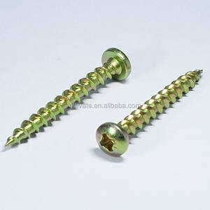 Tornillo de cabeza plana avellanado, unidad Pozi con 4 puntas de rosca gruesa, Chipboard - Product Image 2