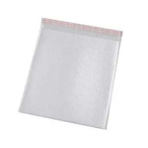 Free sample custom shockproof white air bubble plastic mailing courier envelope padded bag