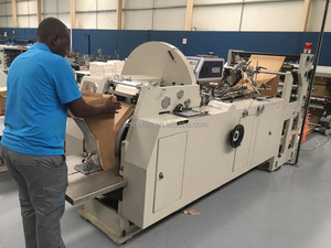 LMD-600B + YT-4800 de alta velocidad bolsa de papel de Kraft marrón haciendo precio de la máquina con impresión flexográfica con ventana - Product Image 2