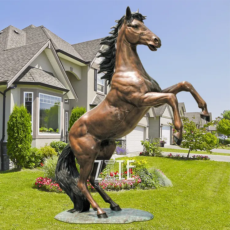 Cavalli in bronzo con decorazione moderna per la scultura della decorazione della casa