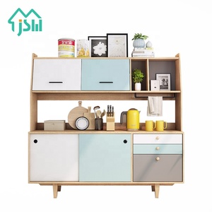 Jasiway Venta caliente cocina moderna uso sólido Aparador de madera con cajones - Product Image 1