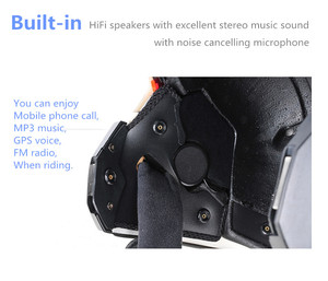 Mũ Bảo Hiểm Xe Máy Có Kết Nối Điện Thoại Di Động/MP3/GPS - Product Image 6