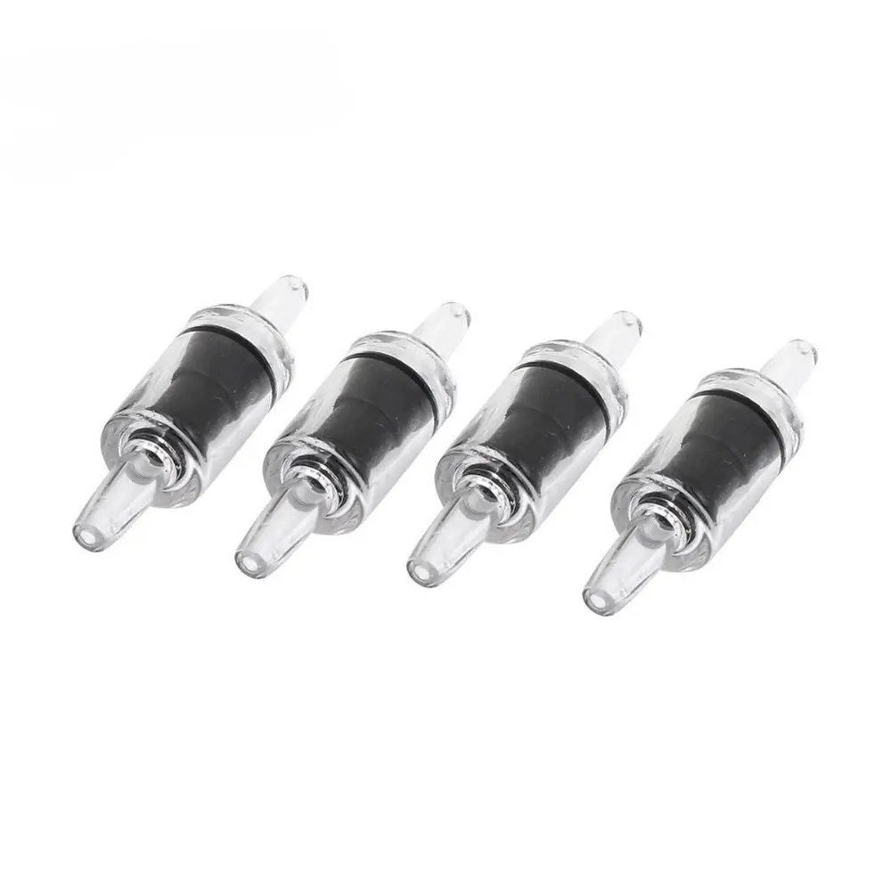 Fish Tank Aquarium Black Clear Plastic One Way Non-return Air Line Pump Check Valves