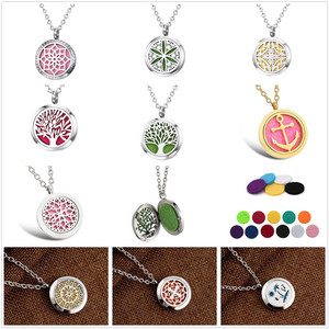 Premium Olio Essenziale di Aromaterapia Diffusore Collana Del Pendente Del Locket Tree of Life Ciondolo con Catena e Lavabile Pad - Product Image 5