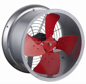 220V or 380V AC motor Axial Fan with 4 blades High Volume Industrial 20 inch axial flow fans