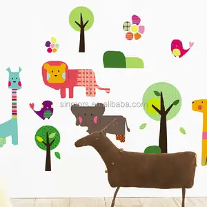 중국 저렴한 홈 벽지 스티커 장식 0.1mm PVC + artpaper 나무 벽 스티커 가정 장식